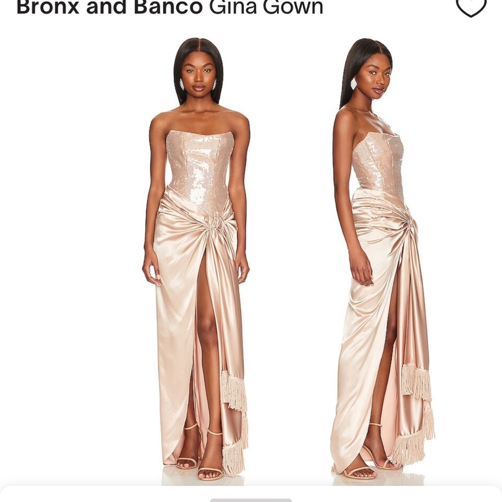 Bronx and Banco Gina gown bustier Maxi Dress in size XS New w tags